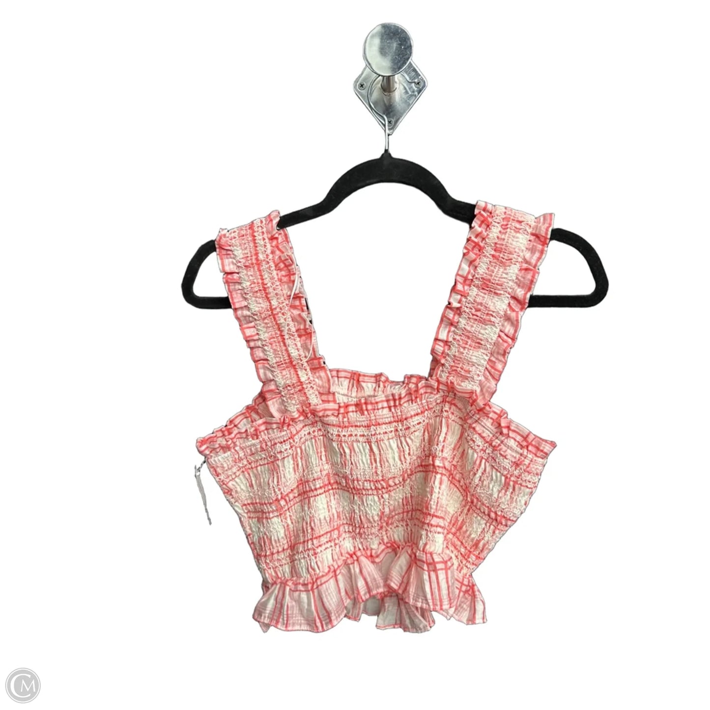 Top Sleeveless By Clothes Mentor In Pink & White, Size: S