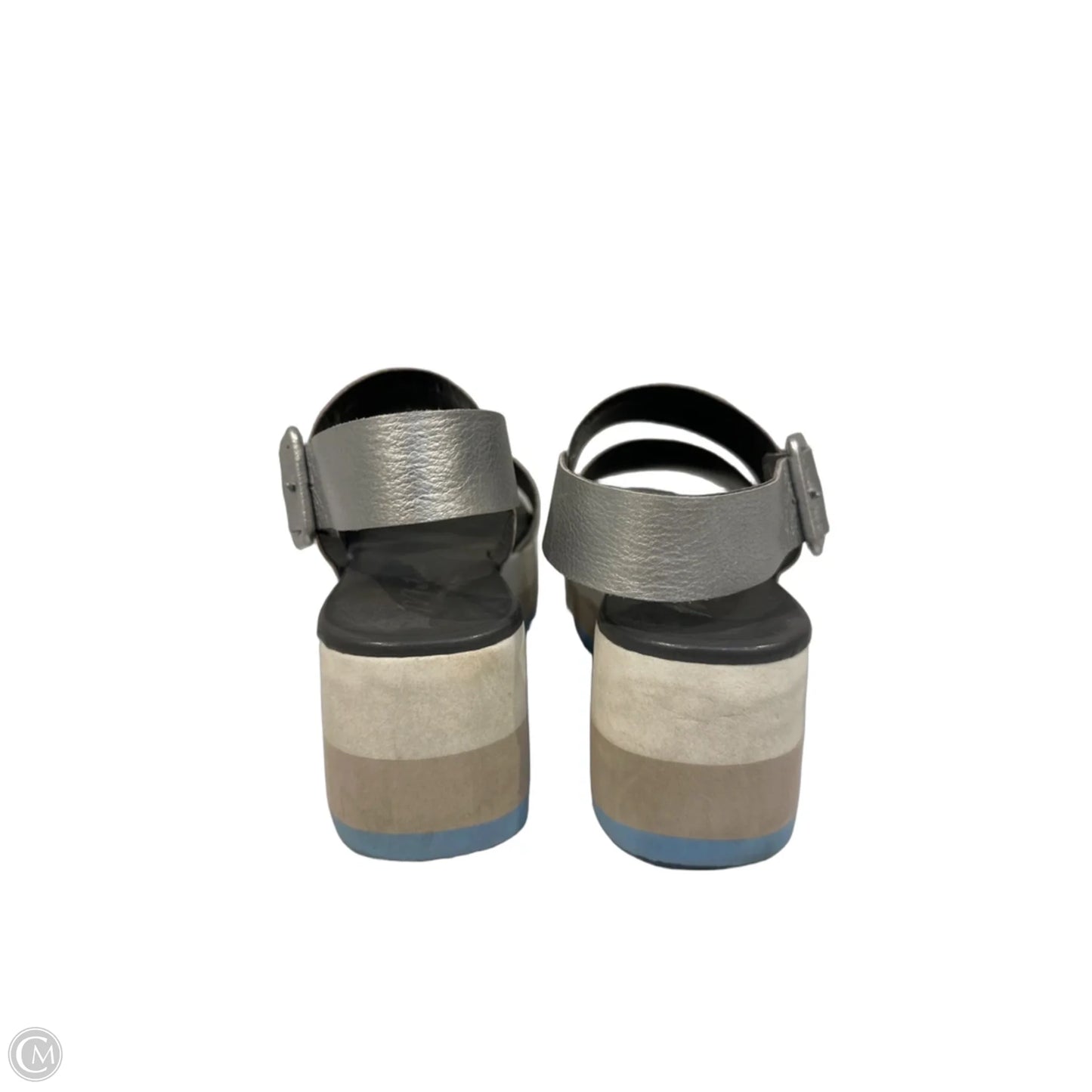 Sandals Heels Platform By Matisse In Silver, Size: 8