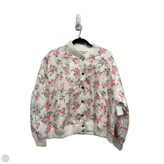Jacket Puffer & Quilted By Main Strip In Floral Print, Size: S