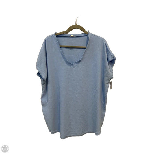 Top Short Sleeve By Jodifl In Blue, Size: L