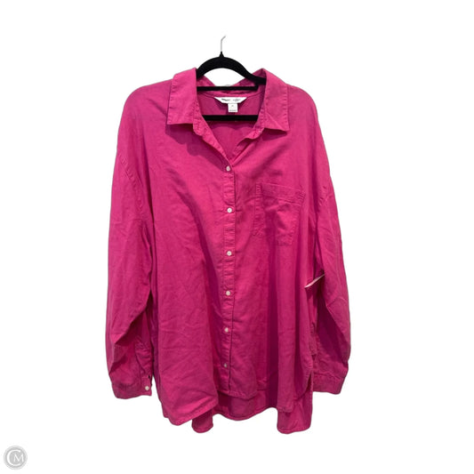 Top Long Sleeve By Old Navy In Pink, Size: Xl