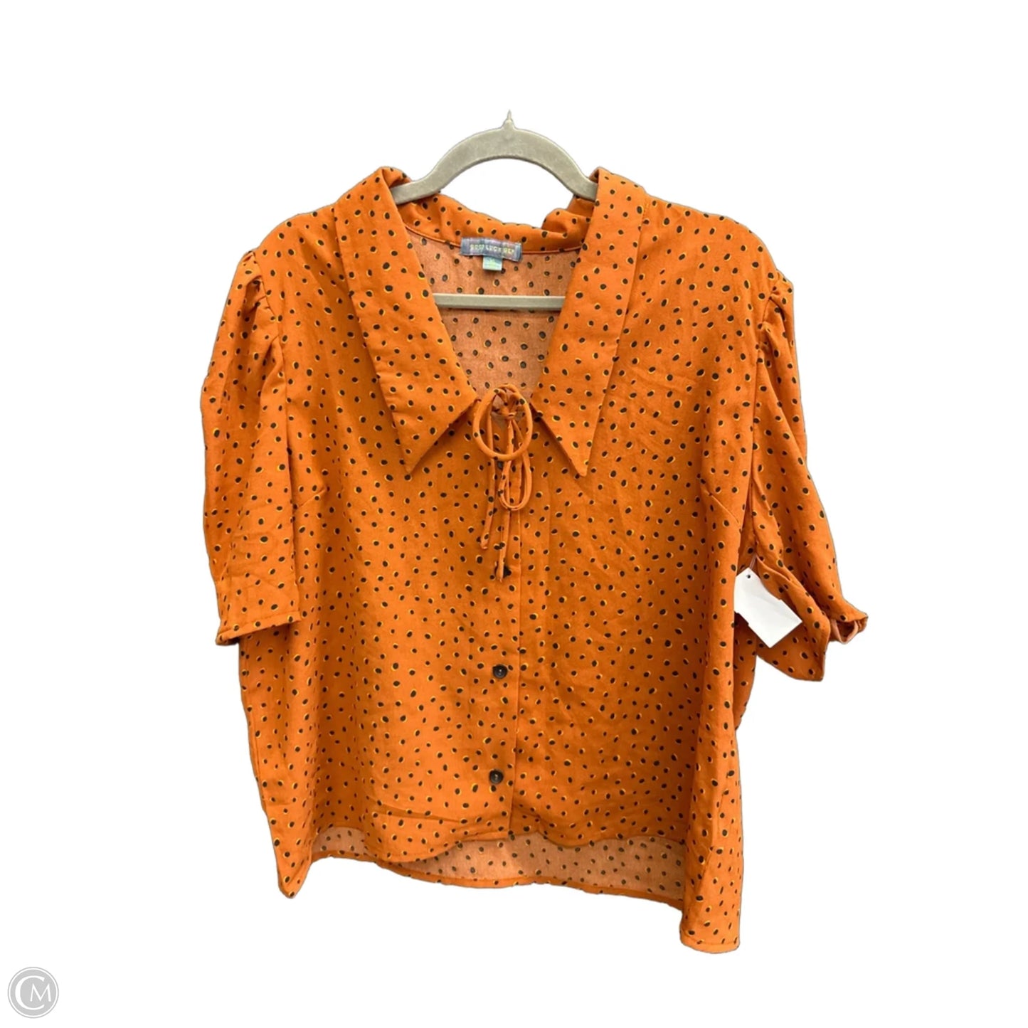 Top Short Sleeve By Good Luck Gem In Polkadot Pattern, Size: Xl
