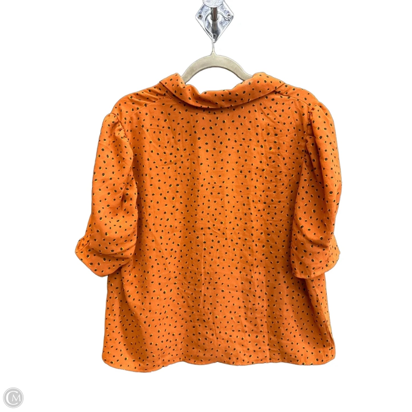 Top Short Sleeve By Good Luck Gem In Polkadot Pattern, Size: Xl