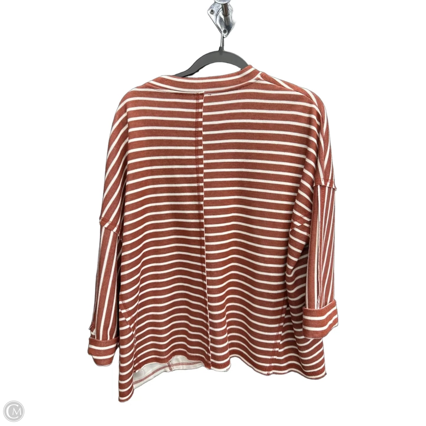 Top 3/4 Sleeve By She + Sky In Striped Pattern, Size: S