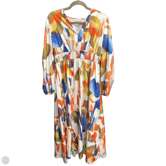 Dress Casual Maxi By Clothes Mentor In Multi-colored, Size: L