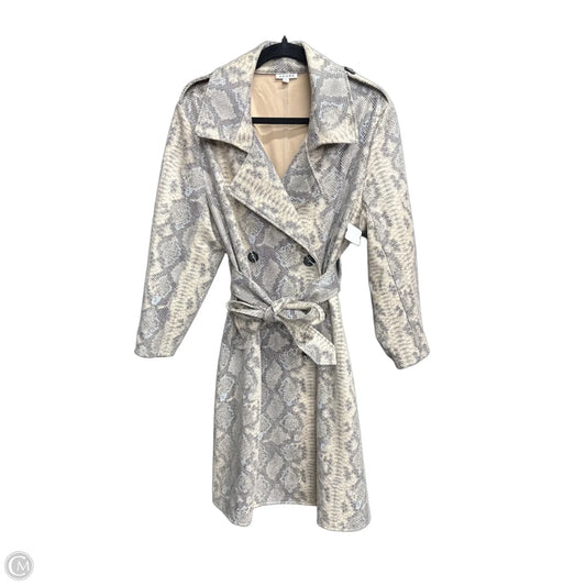 Coat Trench Coat By Adore In Snakeskin Print, Size: Xl