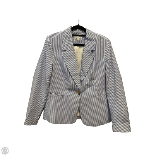 Blazer By Free Assembly In Striped Pattern, Size: M