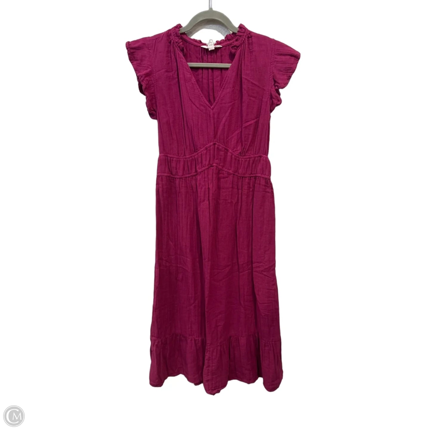 Dress Casual Midi By Time And Tru In Purple, Size: S