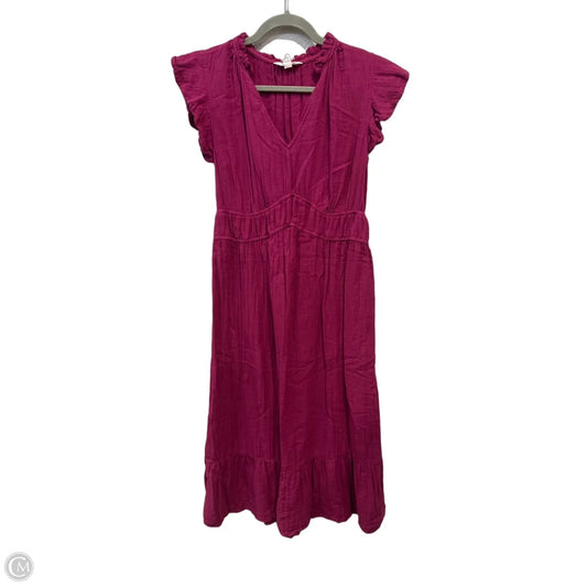 Dress Casual Midi By Time And Tru In Purple, Size: S