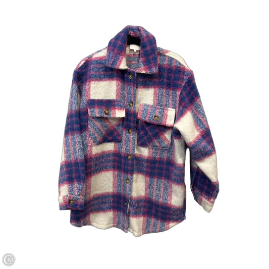 Jacket Shirt By Entro In Checkered Pattern, Size: S