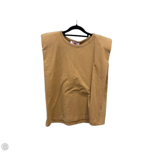 Top Sleeveless By Buddy Love In Brown, Size: S
