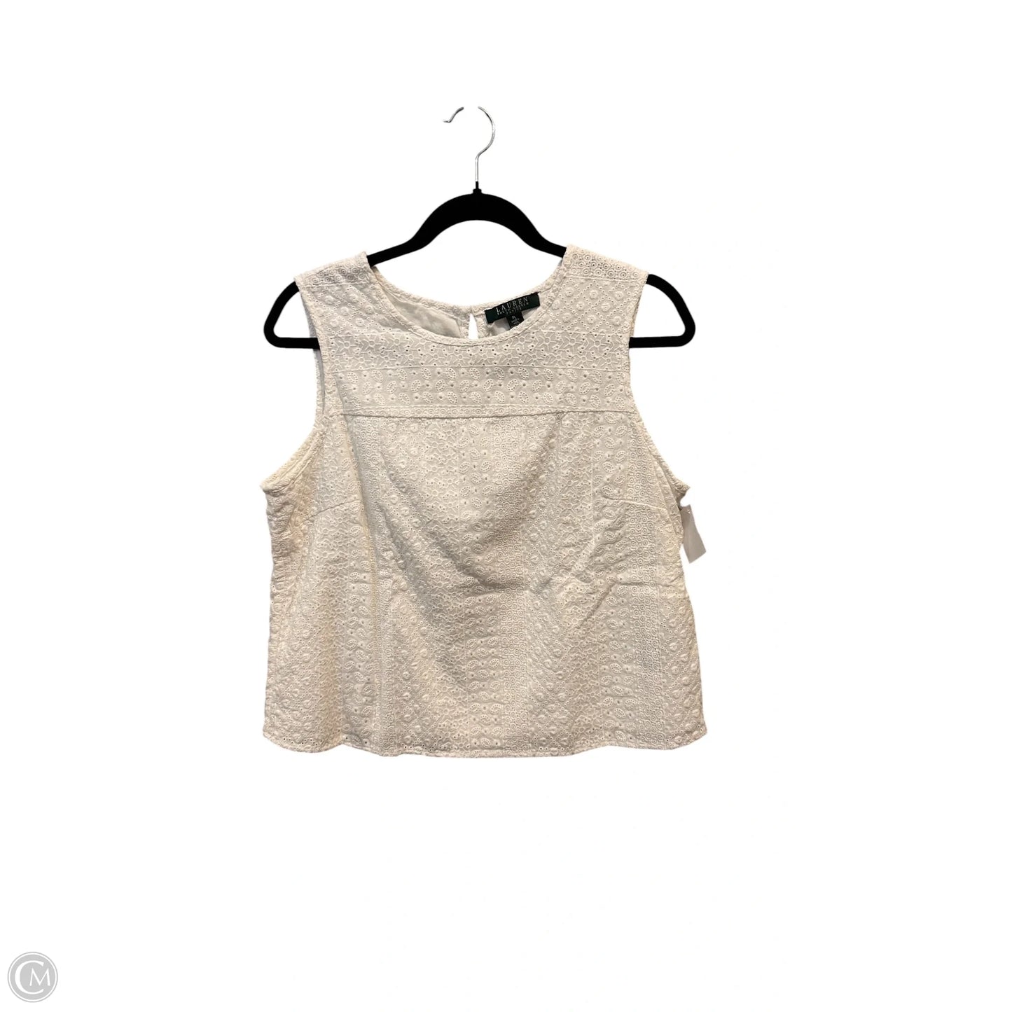 Top Sleeveless By Ralph Lauren In White, Size: Lp