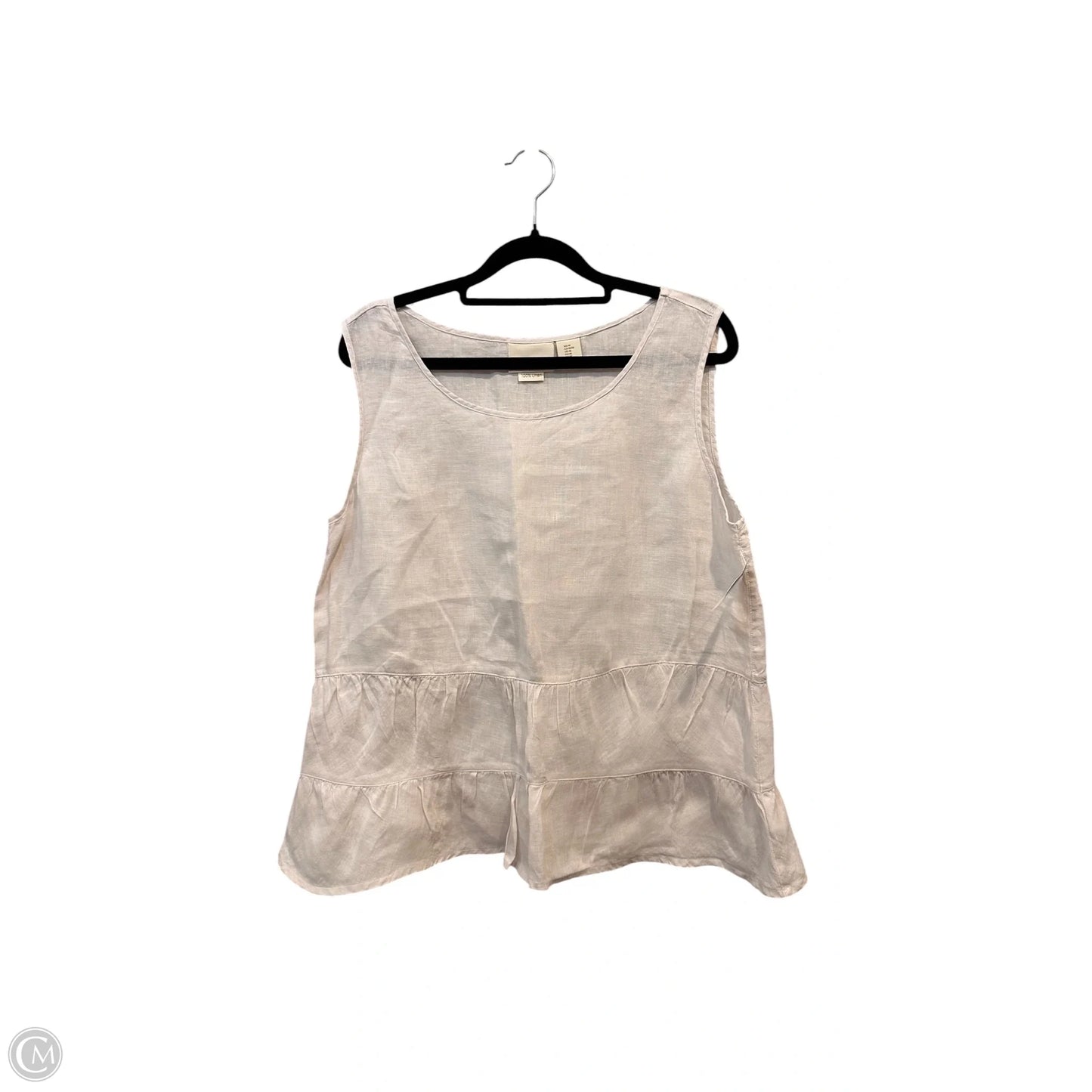 Top Sleeveless By Cynthia Rowley In Cream, Size: M