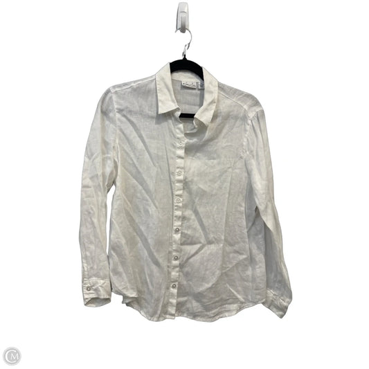 Top Long Sleeve By Kim Rogers In White, Size: Sp