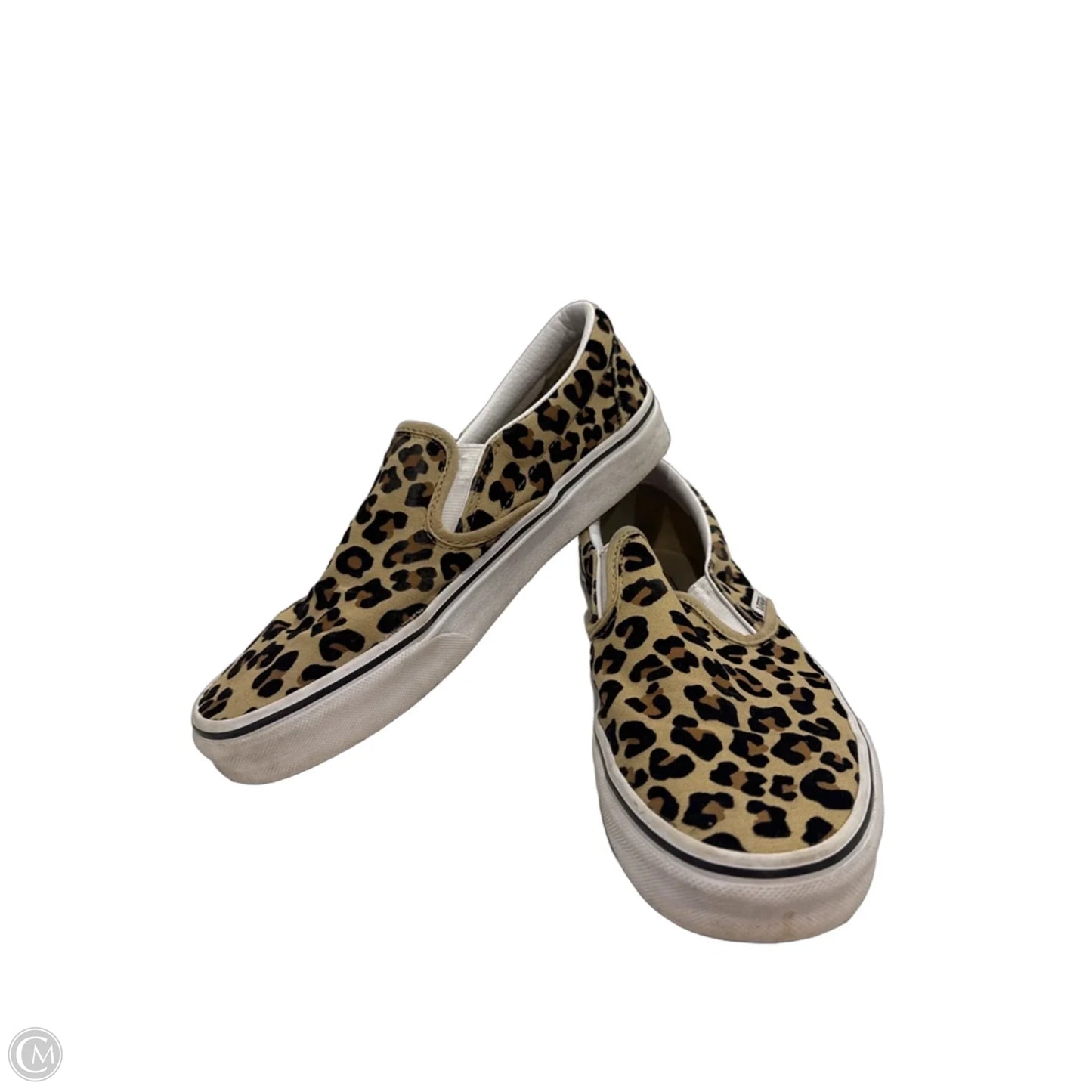 Shoes Flats By Vans In Animal Print, Size: 8