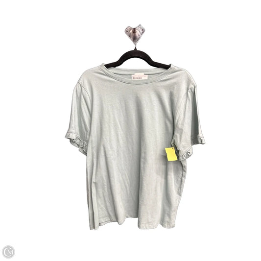 Top Short Sleeve Basic By Clothes Mentor In Blue, Size: L