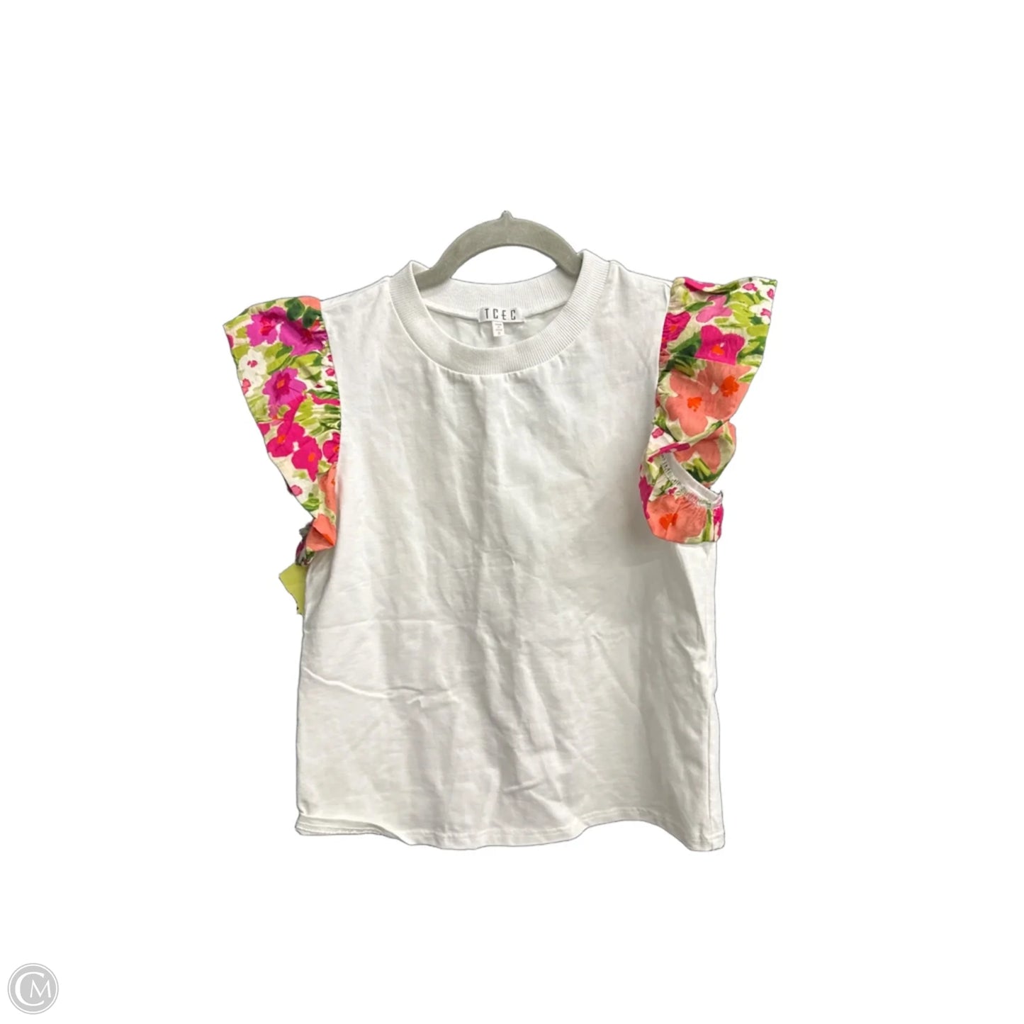 Top Sleeveless By Tcec In White, Size: S