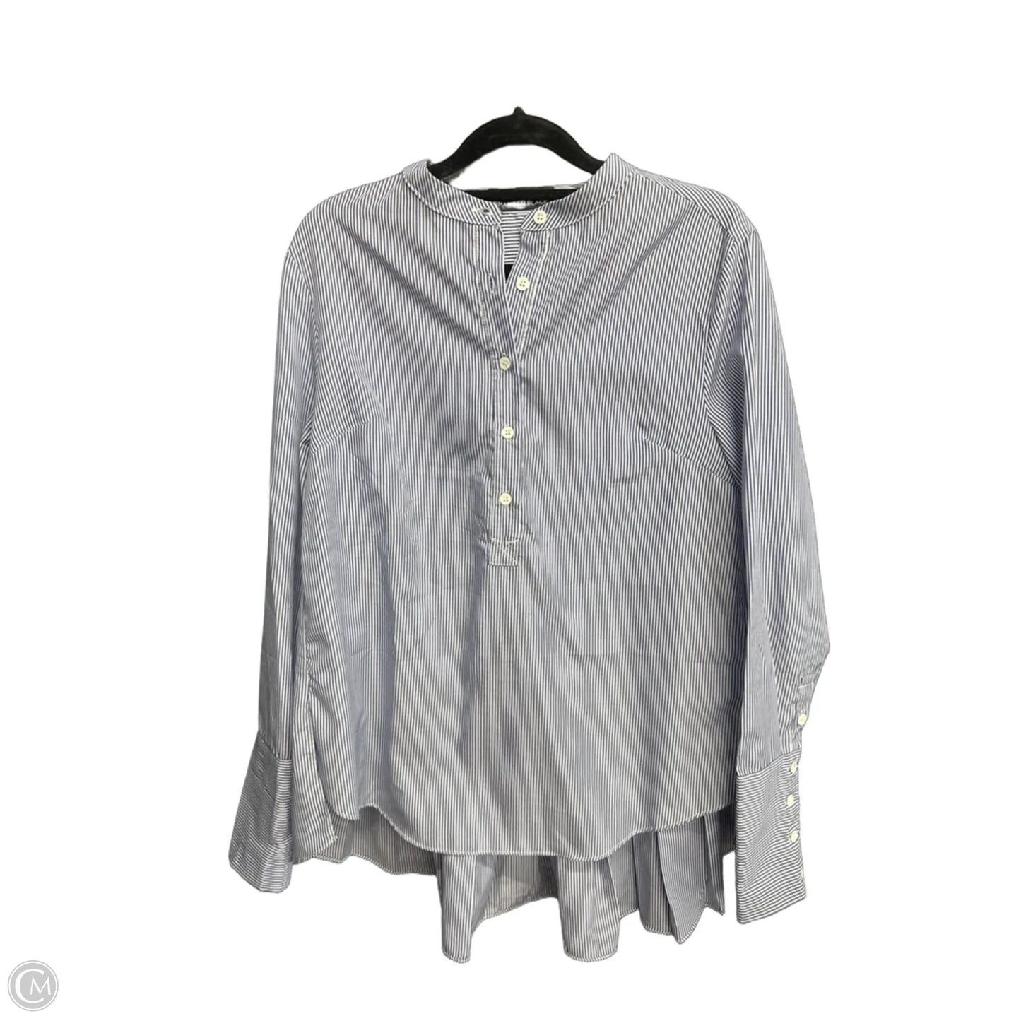 Tunic Long Sleeve By Pomander Place In Striped Pattern, Size: S