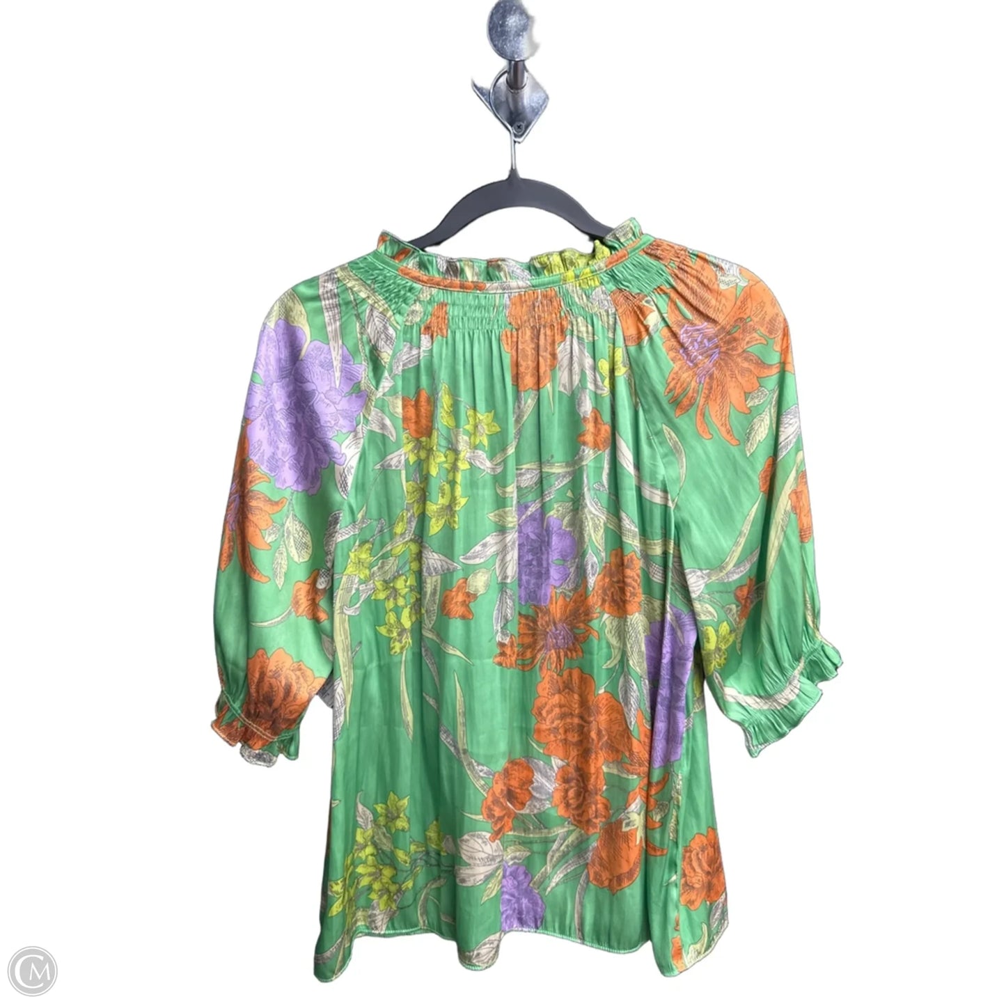 Top Short Sleeve By Current Air In Floral Print, Size: S