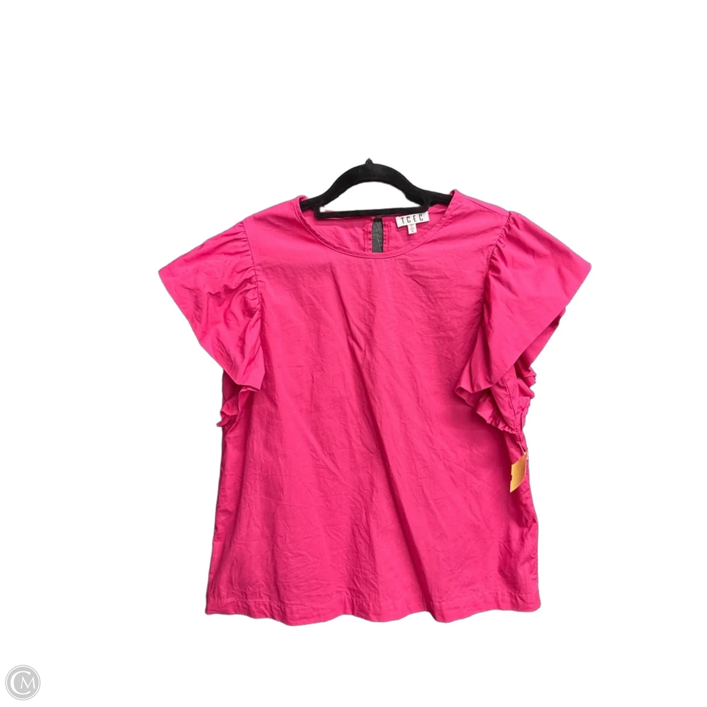 Top Short Sleeve By Tcec In Pink, Size: M