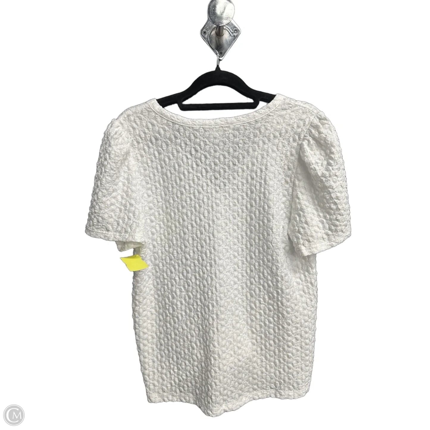 Top Short Sleeve By Loft In White, Size: S