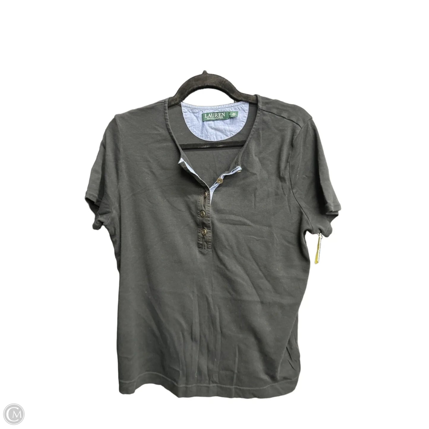 Top Short Sleeve By Ralph Lauren In Black, Size: Xl