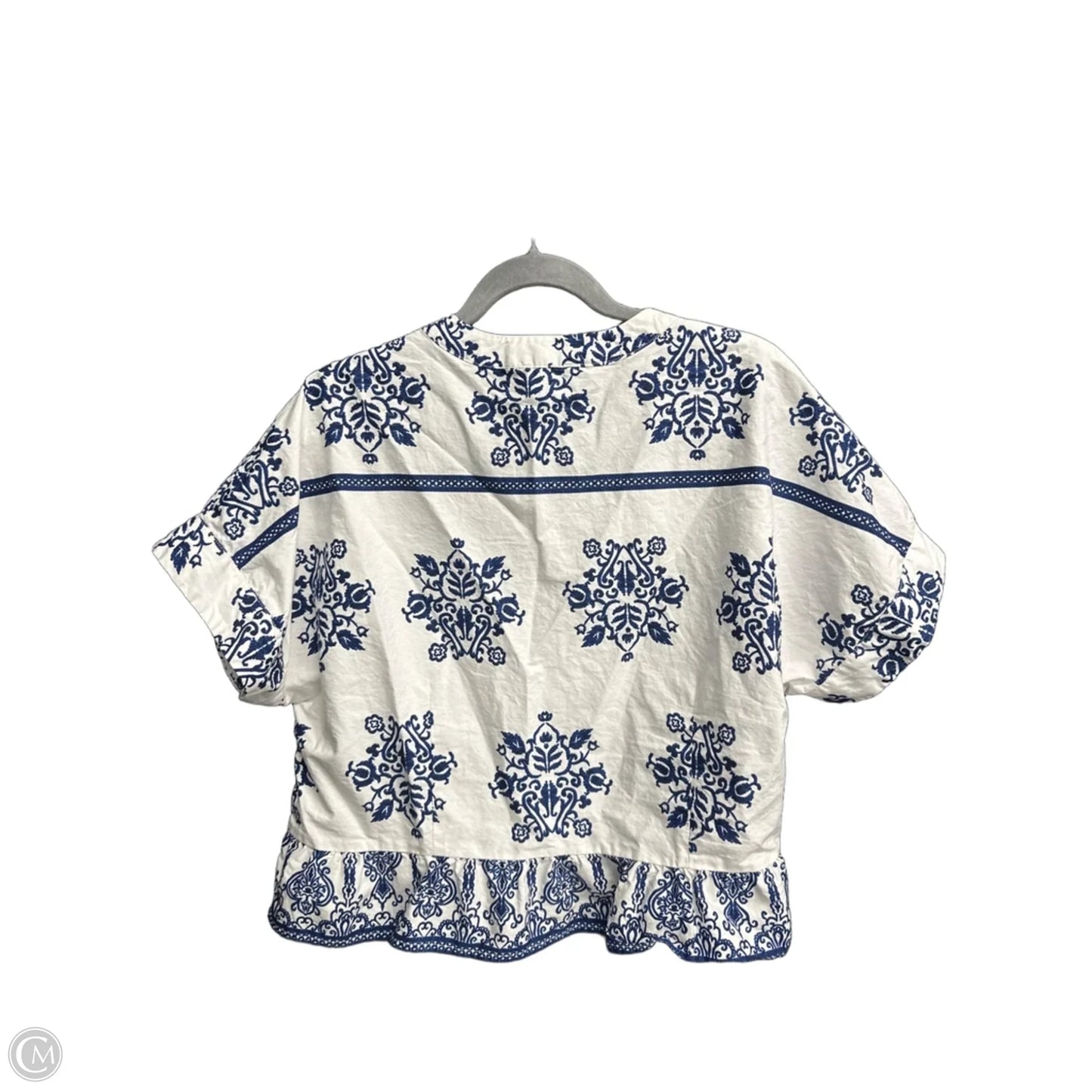 Top Short Sleeve By Cece In Floral Print, Size: Xl