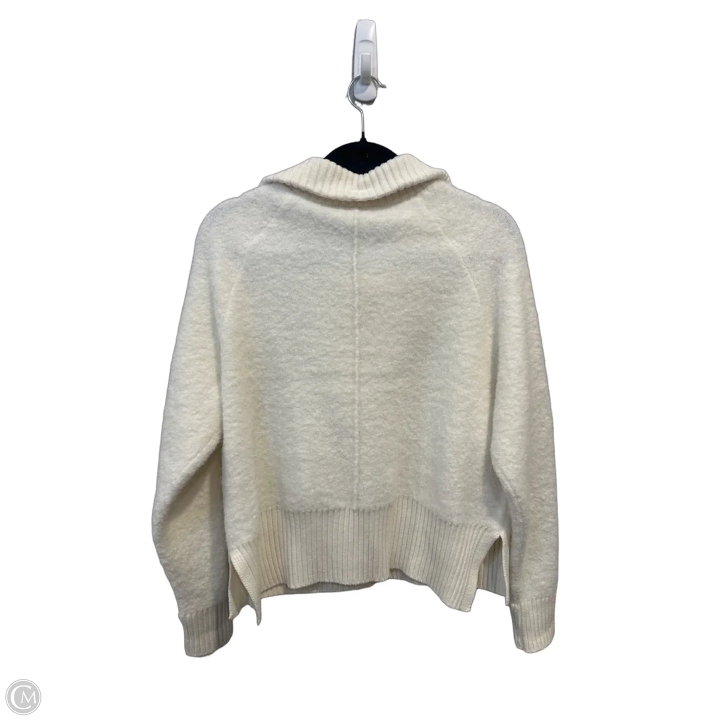 Sweatshirt Collar By Flx In Cream, Size: M
