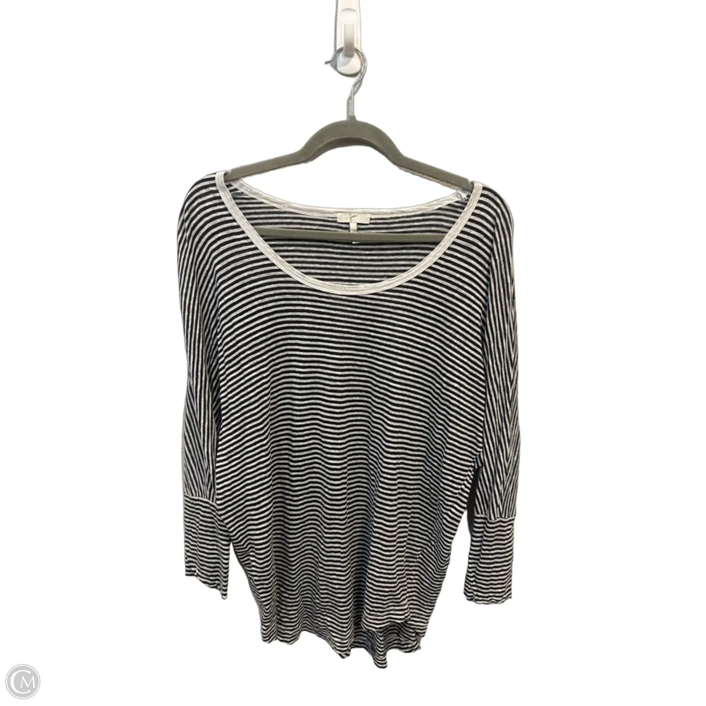 Top Long Sleeve By Joie In Striped Pattern, Size: M