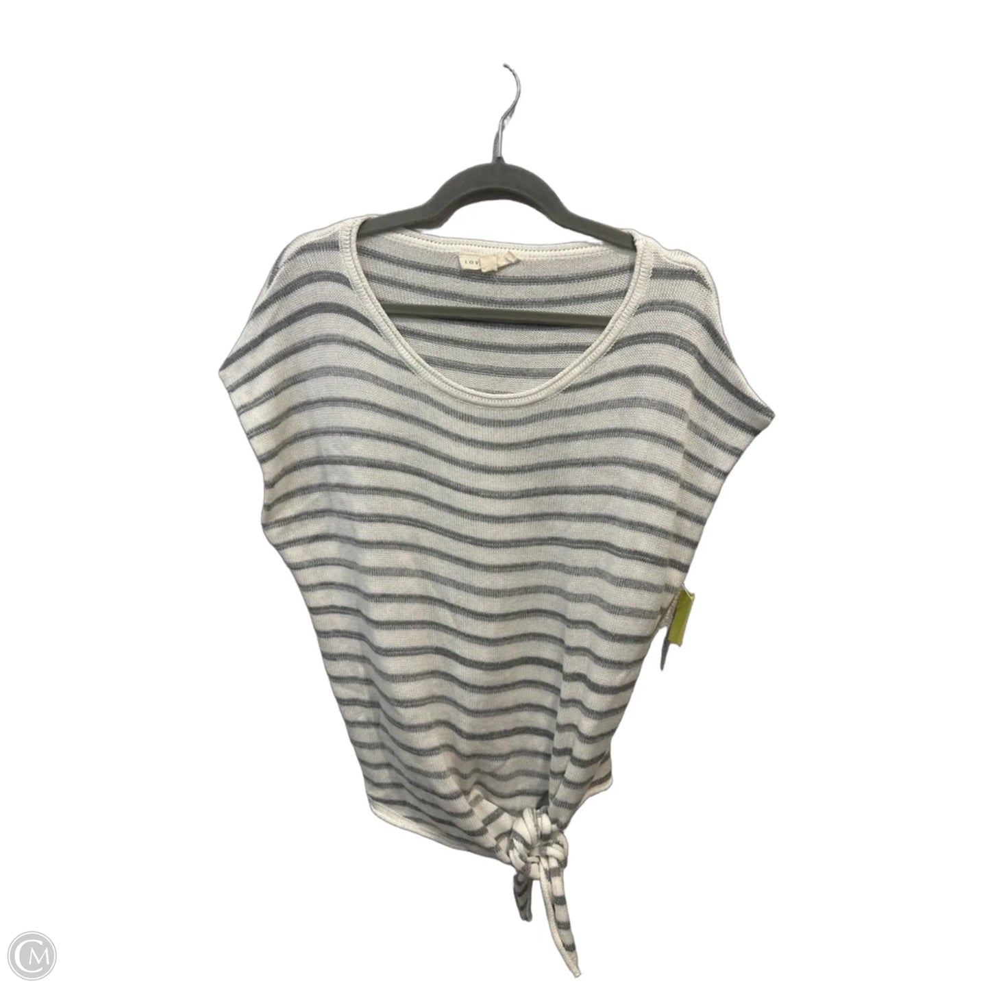 Top Sleeveless By Love Stitch In Striped Pattern, Size: M