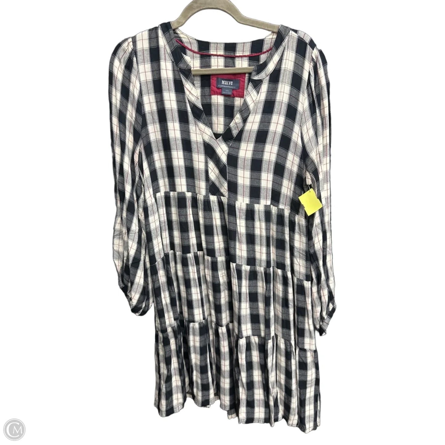 Dress Casual Short By Maeve In Checkered Pattern, Size: L