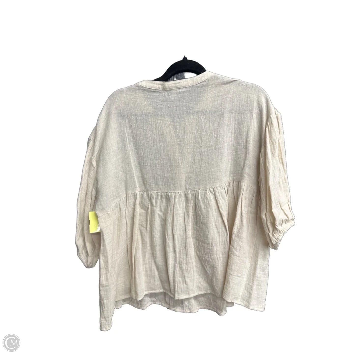 Top Short Sleeve By See And Be Seen In Beige, Size: S