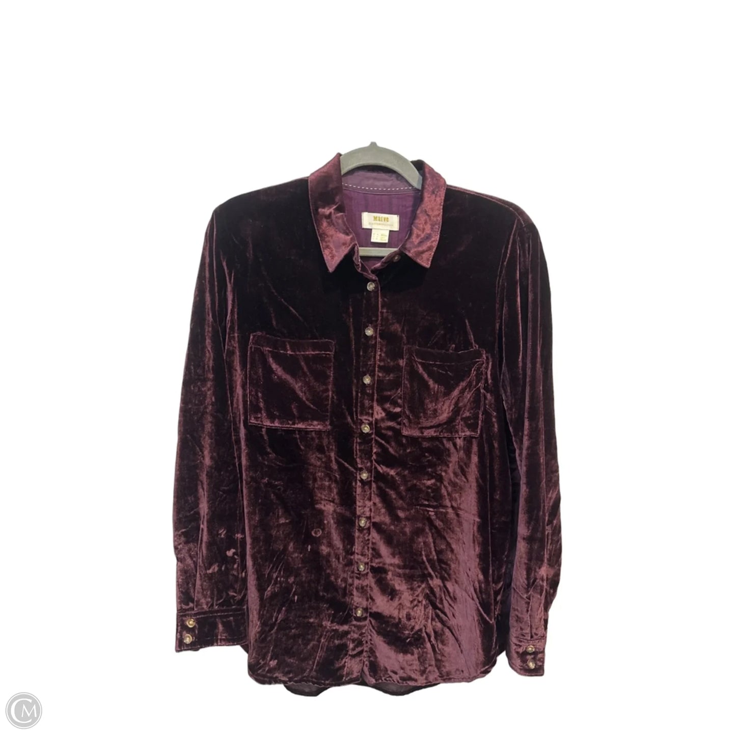Top Long Sleeve By Maeve In Purple, Size: S