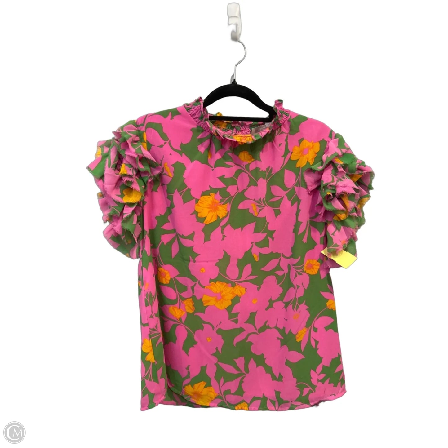Top Sleeveless By Sugar Lips In Floral Print, Size: S