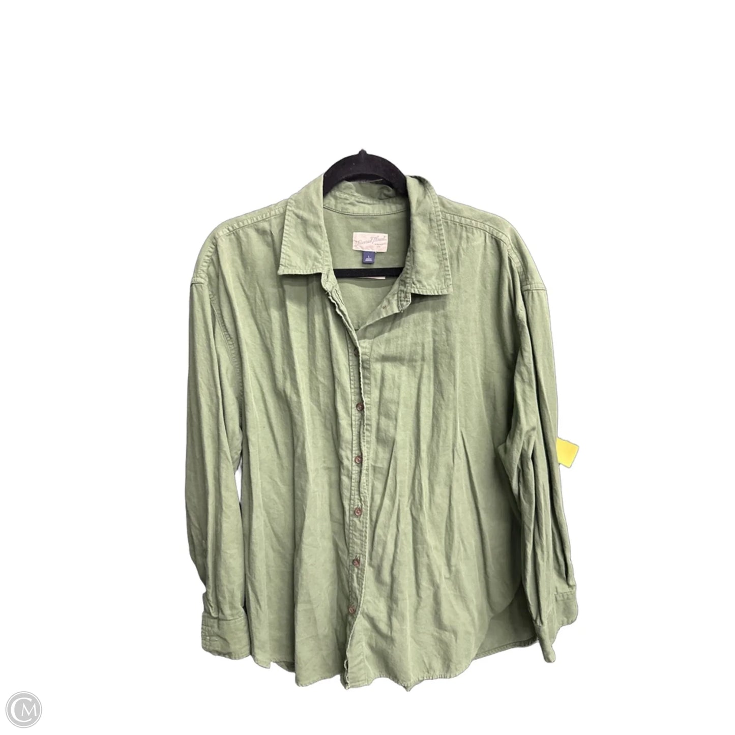 Top Long Sleeve By Universal Thread In Green, Size: L