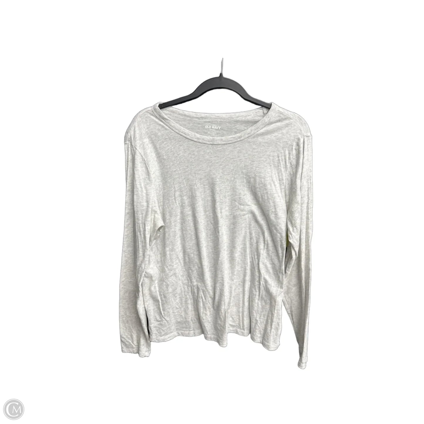 Top Long Sleeve Basic By Old Navy In Grey, Size: L