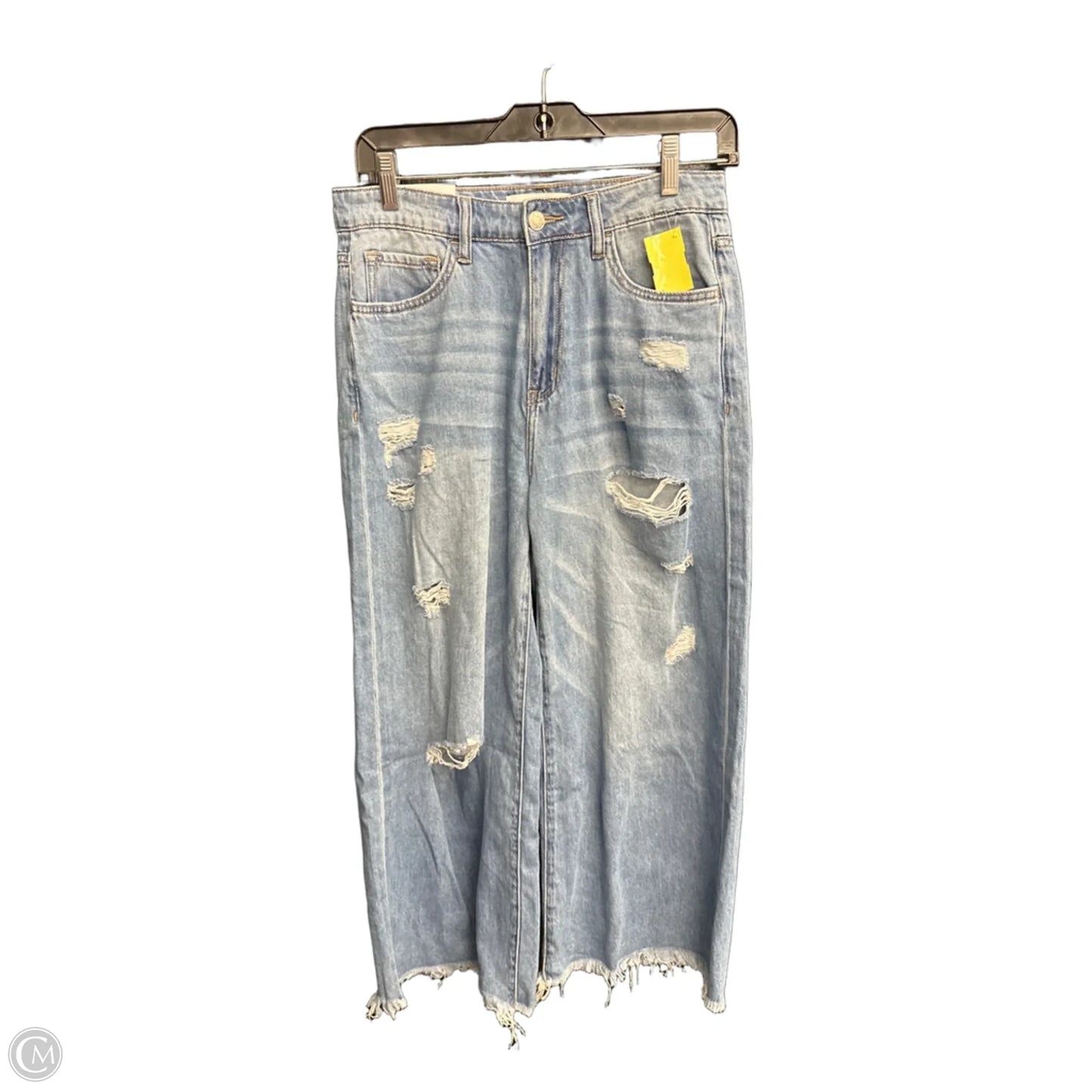 Jeans Wide Leg By Vervet In Blue Denim, Size: 4