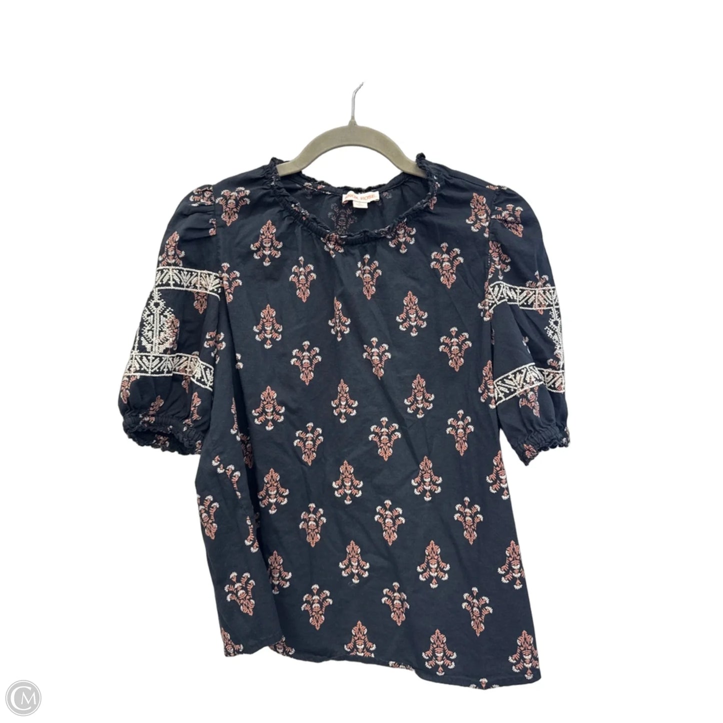 Top Short Sleeve By Knox Rose In Floral Print, Size: Xs