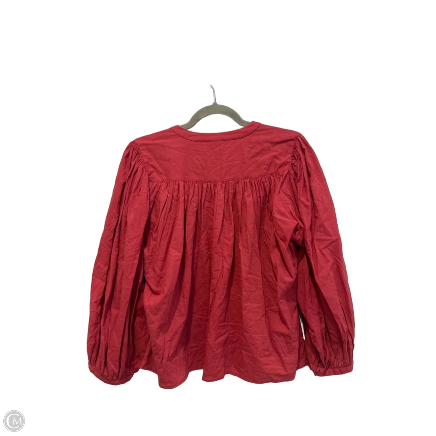 Top Long Sleeve By Universal Thread In Red, Size: M