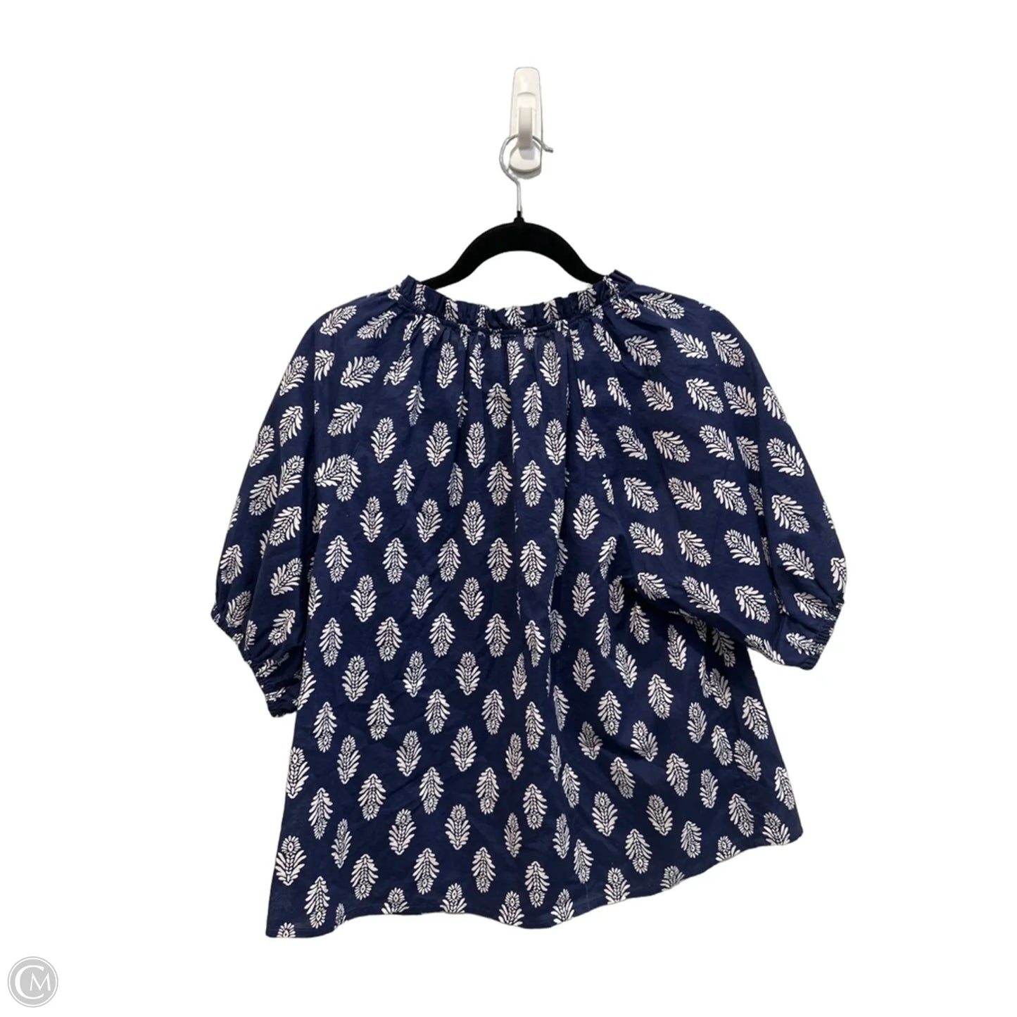 Top Short Sleeve By J. Crew In Navy, Size: L