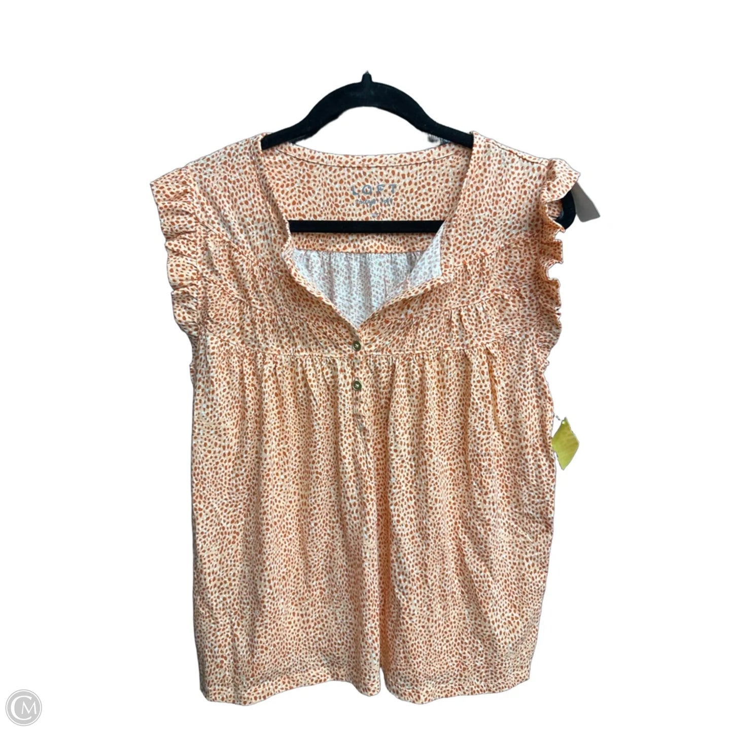 Top Sleeveless By Loft In Animal Print, Size: L