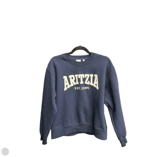 Sweatshirt Crewneck By Aritzia In Navy, Size: M