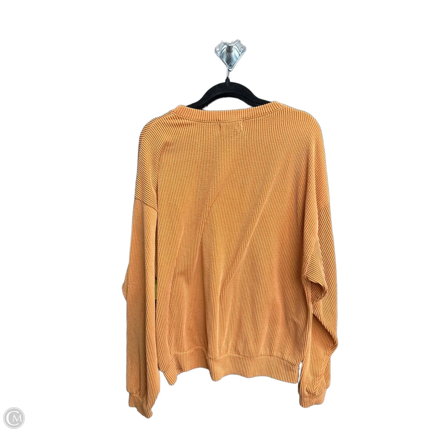 Sweatshirt Crewneck By Bucketlist In Orange, Size: L