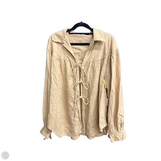 Top Long Sleeve By Free People In Green, Size: M