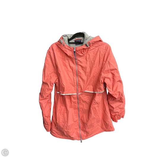 Jacket Windbreaker By Clothes Mentor In Pink, Size: M
