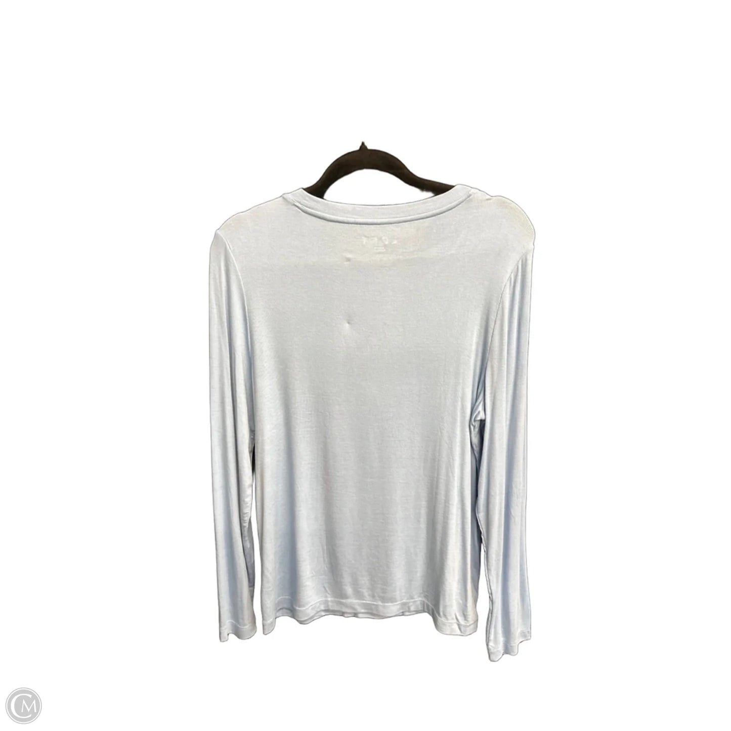 Top Long Sleeve Basic By Loft In Blue, Size: Xl