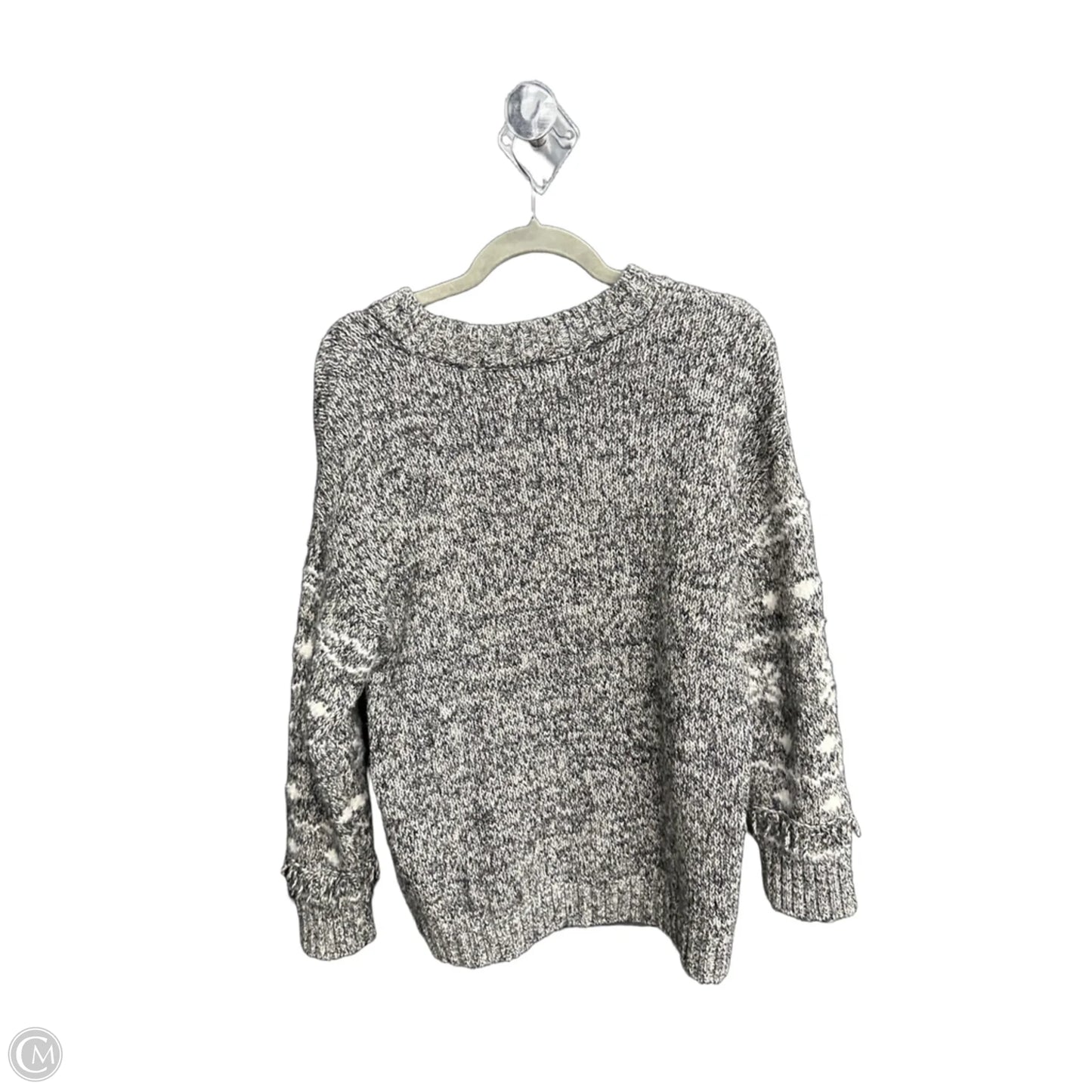Sweater By Loft In Grey, Size: L