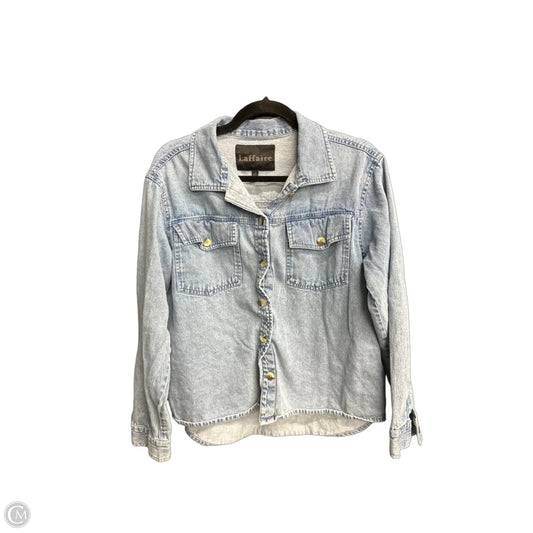 Top Long Sleeve By Clothes Mentor In Blue Denim, Size: S