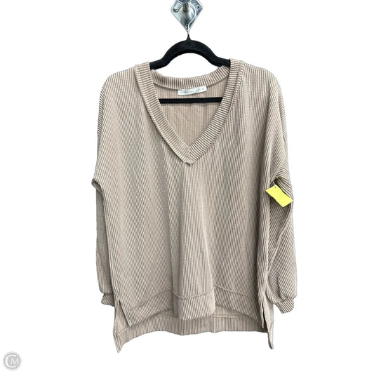 Top Long Sleeve By Altard State In Brown, Size: S