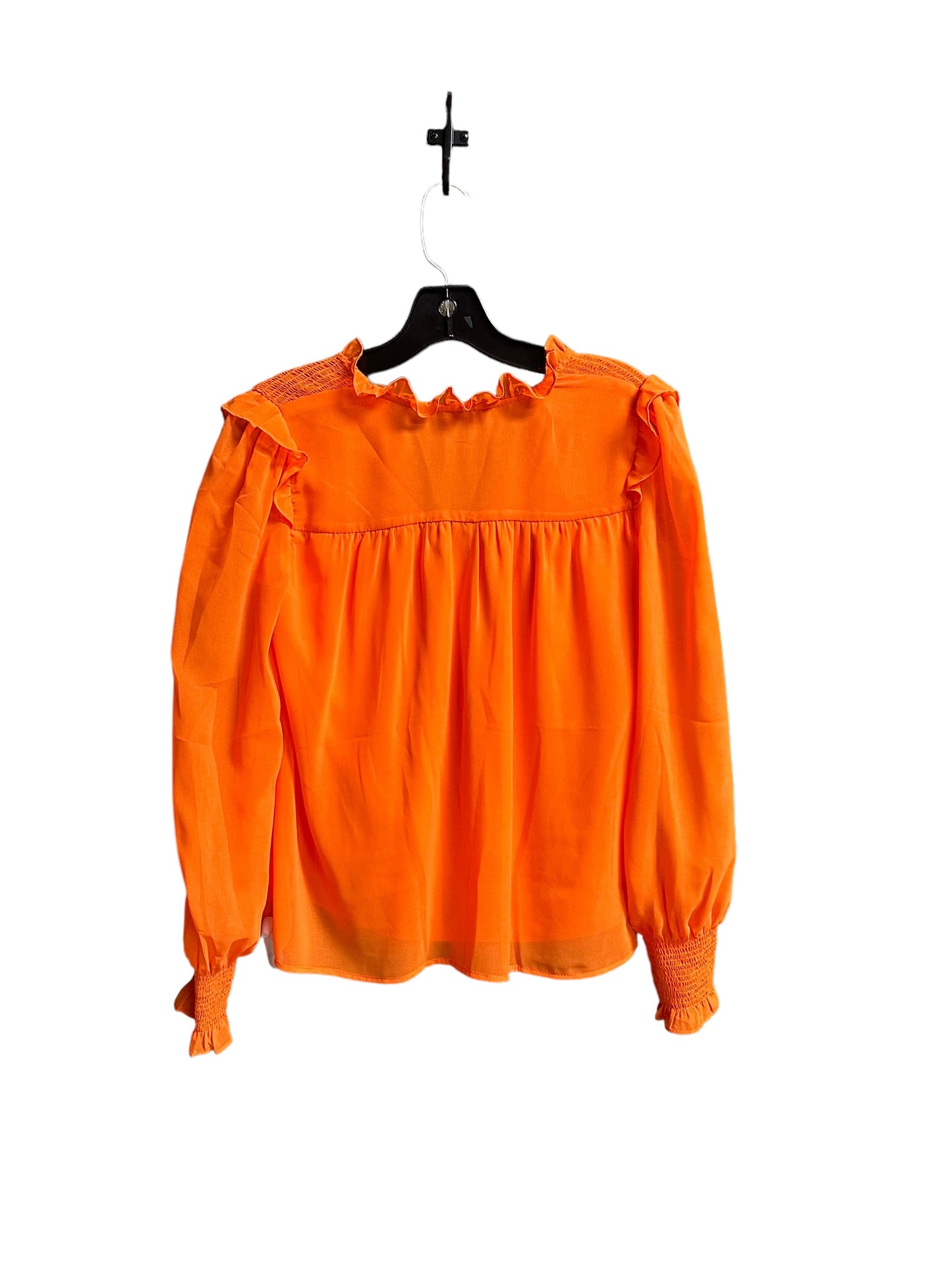 Orange Top Long Sleeve 1.state, Size Xs